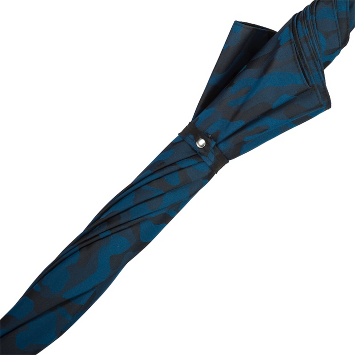 where to buy unique navy blue camouflage umbrella with bamboo handle