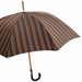 statement umbrella brown stripes ostrich leather