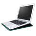 Crocodile Textured PU Leather Laptop Sleeve with Built-In Stand
