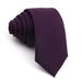 Dark Purple Skinny Tie for Men - Elegant Solid Design