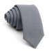 Solid Grey Skinny Tie for Men - Classy and Elegant Accessory