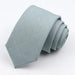 Sage Green Skinny Tie for Men - Classy Solid Color Design