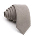 Solid Taupe Skinny Tie for Men - Classy and Stylish Accessory