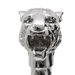 Sophisticated tiger walking cane with silver accents