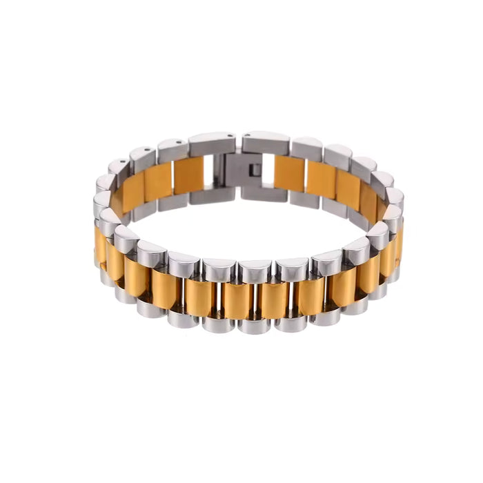 Stainless Steel Gold Plated Detachable Bracelets