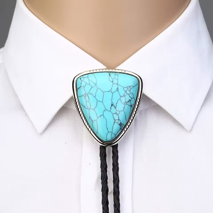 Statement bolo tie necklace