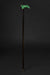 Designer Malachite Shade Walking Cane with Maple Burl Handle