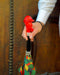 Sherlock Holmes Umbrella with Classic Striped Pattern and Custom Handle