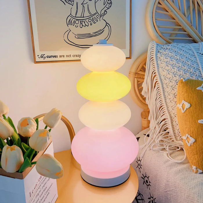 Colorful and Artistic Rainbow Candy Unique Glass Floor/Table Lamp