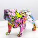 Vibrant Painted Bulldog Ornament