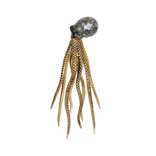 Elegant Octopus Shell Fragment Resin Sculpture