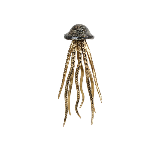 Elegant Octopus Shell Fragment Resin Sculpture
