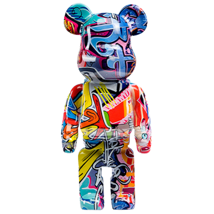 Unique Multicolored Bear Sculpture