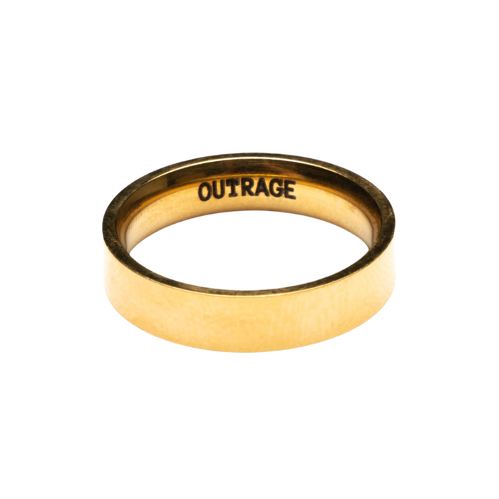 Gold Minimalistic Band Ring 5MM