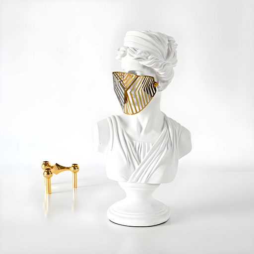 Resin Sculptural Bust Lady Ancient