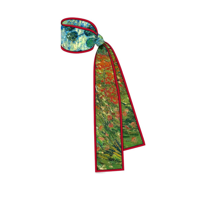 Van Gogh Art Silk Hair & Handbag Scarf – Luxe Fashion Accessory