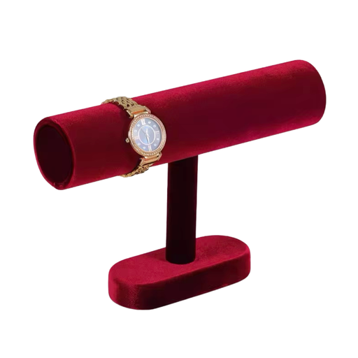 Velvet Jewelry Display Stand T-Bar Bracelet and Watch Holder