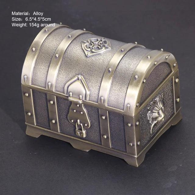 Decorative vintage jewelry case