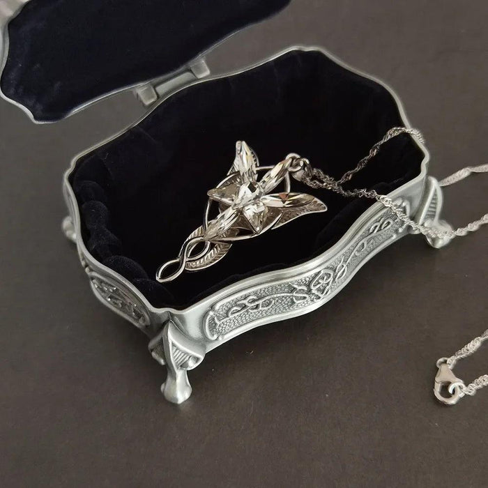 Silver Victorian era jewelry box