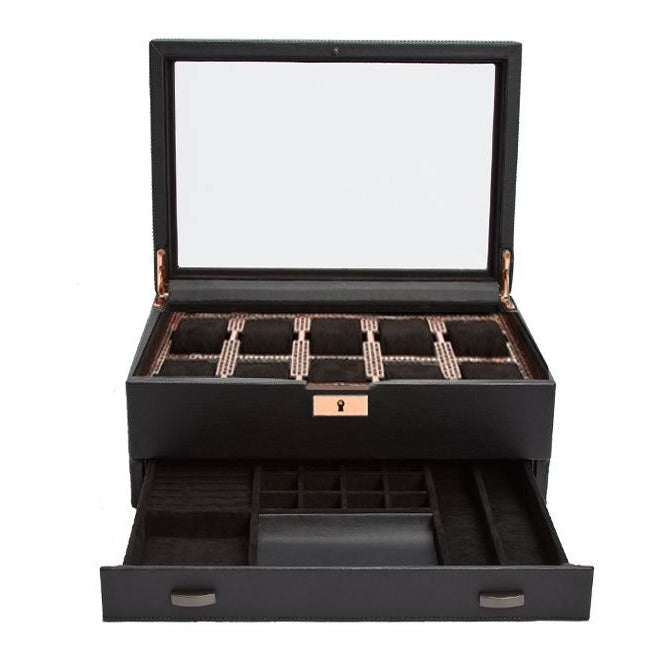 Wolf - Axis 10-Unit Watch Box w Storage | 488216