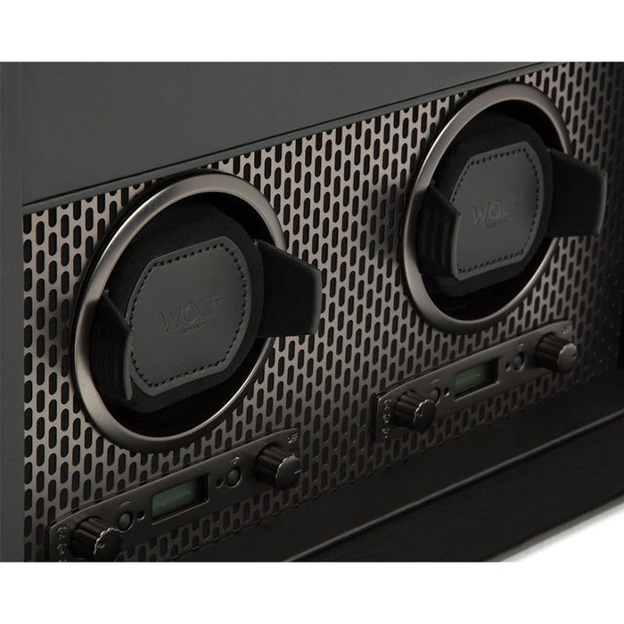 Wolf - Axis Double Watch Winder with Storage | 469303