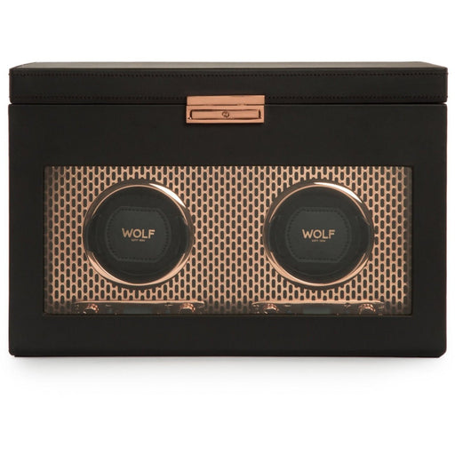 Wolf - Axis Double Watch Winder with Storage | 469316