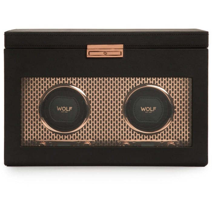 Wolf - Axis Double Watch Winder with Storage | 469316
