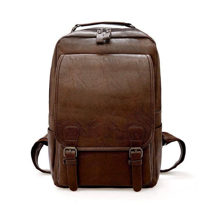Classic Unisex Leather Backpack