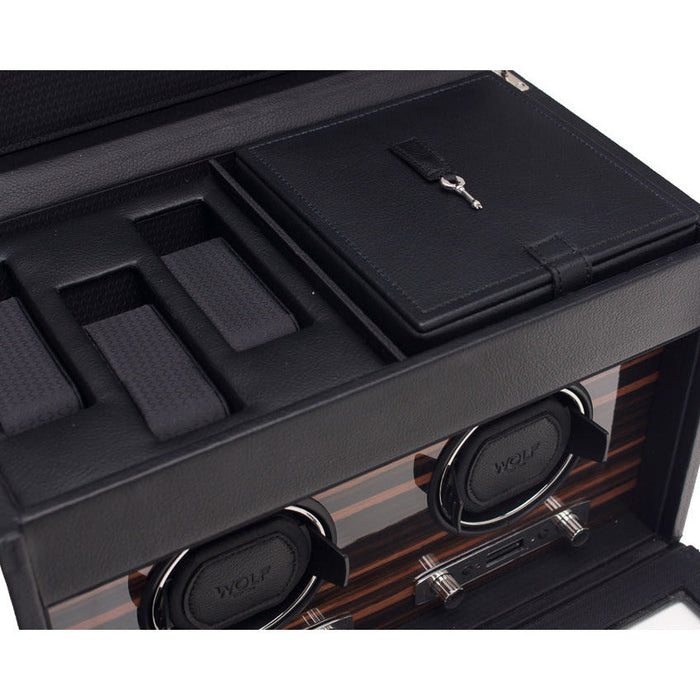 Wolf - Roadster Double Watch Winder with Storage | 457256