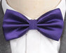 Deluxe Pre-Tied Bow Tie for Men in Elegant Purple - Classy Formal Accessory