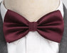 Burgundy Deluxe Pre-Tied Bow Tie for Classy Men