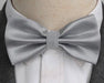 Silver Deluxe Pre-Tied Bow Tie for Classy Men - Elegant Formal Accessory