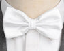 Deluxe White Bow Tie for Men - Classy Pre-Tied Formal Accessory