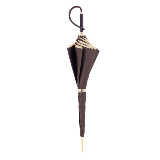 designer brown speckled double cloth umbrella