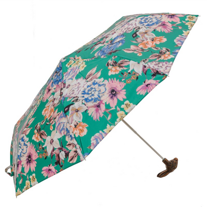 Rabbit Flowered Chic Folding Umbrella Elegant