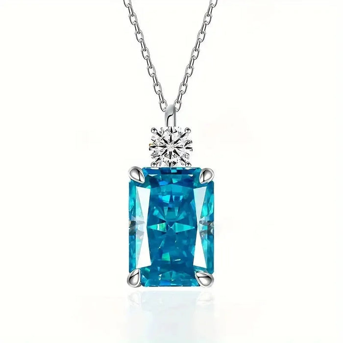 925 Silver Moissanite Pendant Necklace – Exclusive Design Jewelry