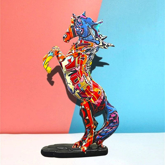 Graffiti Style Horse Figurine