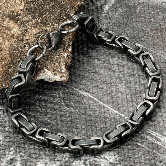 Mancho Bracelet – 4mm Silver Stainless Steel