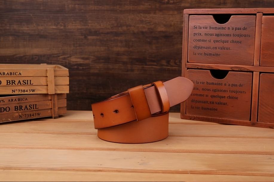 High-quality leather belts for men