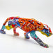 Abstract Painted Leopard Statue