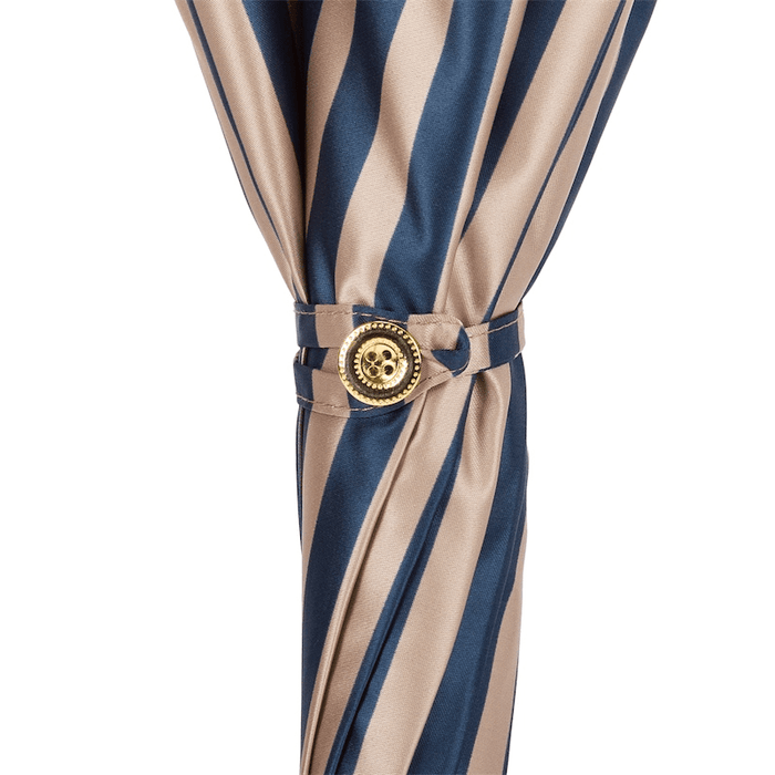 Modern Malacca Handle Classic Striped Umbrella