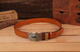 Affordable Cognac Western Leather Belt For Men