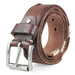 Aged and Raw Leather Belt, For Men, Luka Model