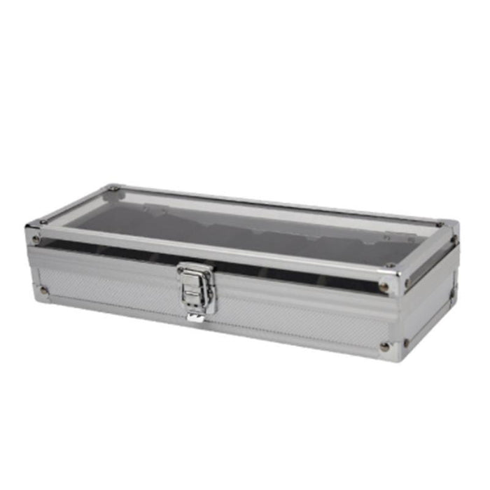 Aluminum Watch Box with 6 Slots for Timepieces