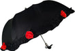 Amazing Frilly Black Folding Umbrella Parasol