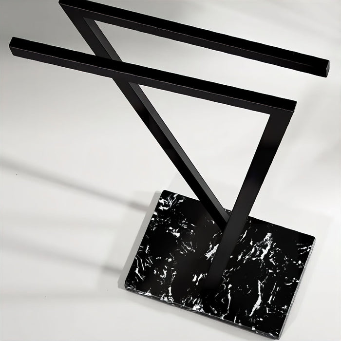 Modern Marble Base Towel Rack – Stylish & Functional Bathroom Accessory