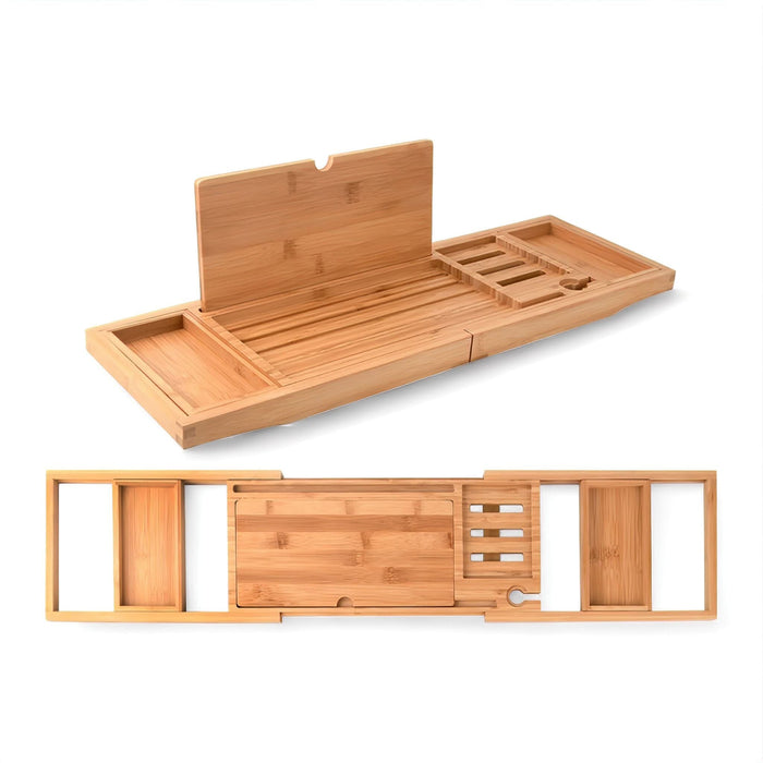 Adjustable Wooden Bathtub Caddy – Elegant Spa Tray