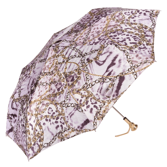 Animalier Chains Jewel Brass Unique Folding Umbrella