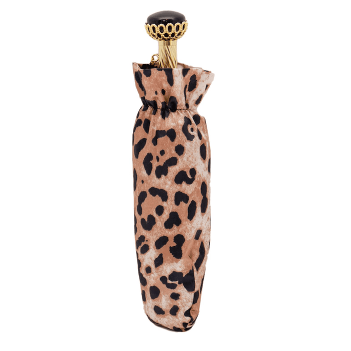 Animalier Leo Jewel Brass Unique Folding Umbrella