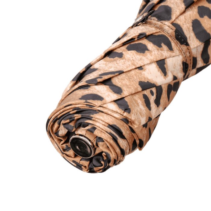 Animalier Leo Jewel Brass Unique Folding Umbrella